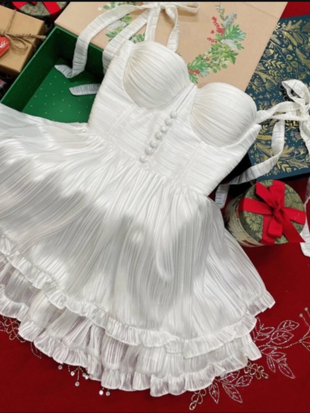 Adeirlina Fragrant Jasmine Mini Dress (XS) Never Worn. *Rare*